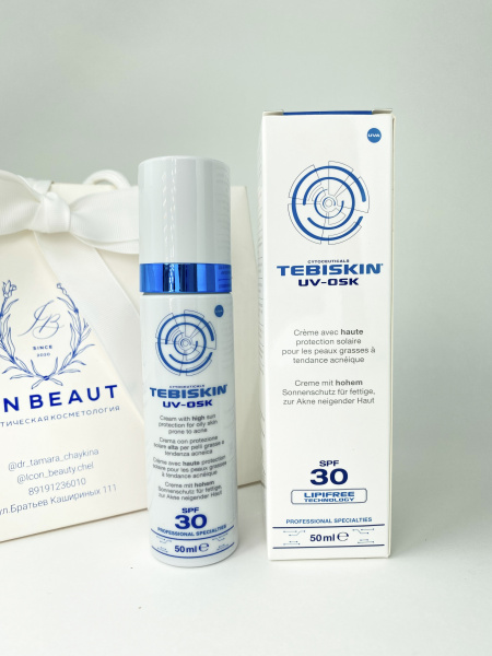 UV-OSK SPF30 ФОТОЗАЩИТНОЕ СРЕДСТВО ДЛЯ ЖИРНОЙ И ПРОБЛЕМНОЙ КОЖИ TEBISKIN